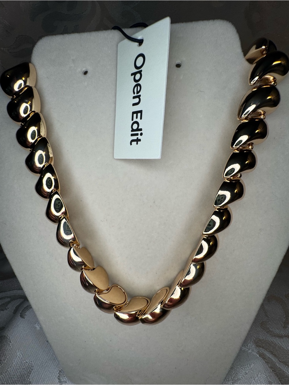 NWT Open Edit Gold-Tone Chunky Necklace